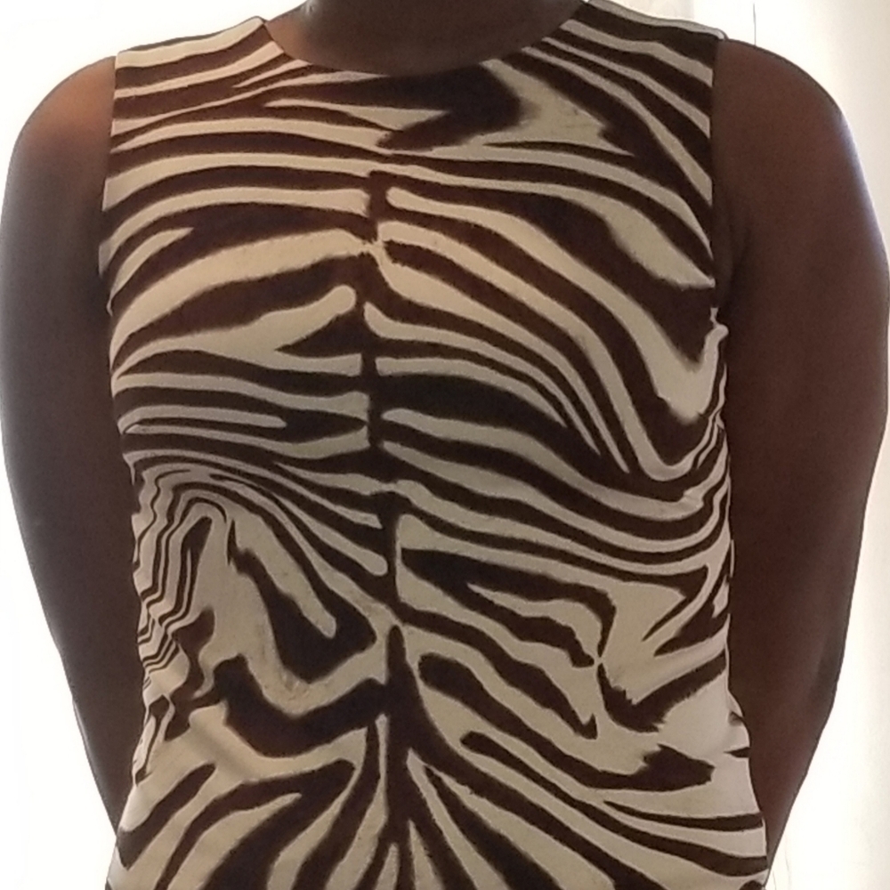 Michael kors zebra print top